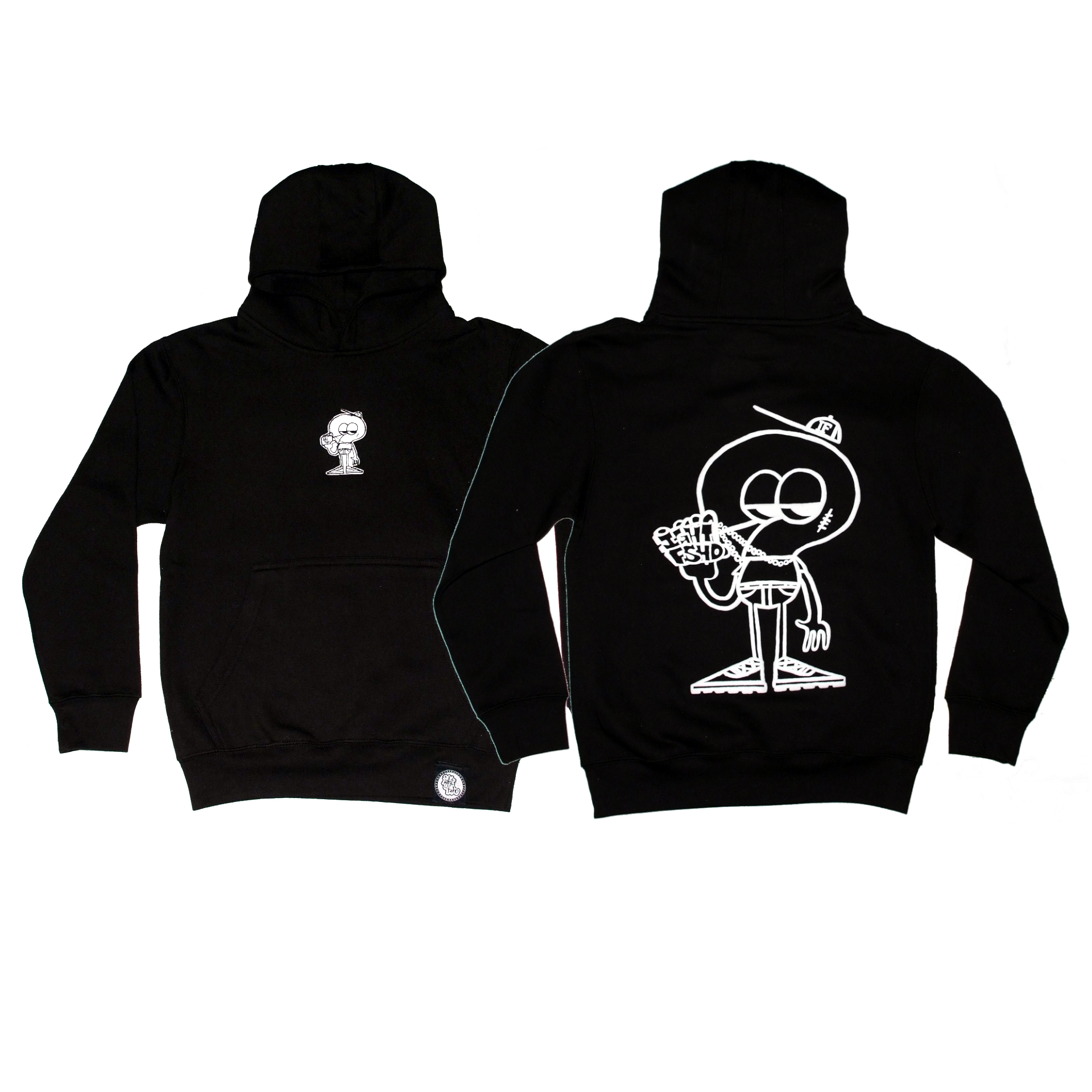 IGHT FSHO Lil Iffy embroidered puff print hoodie