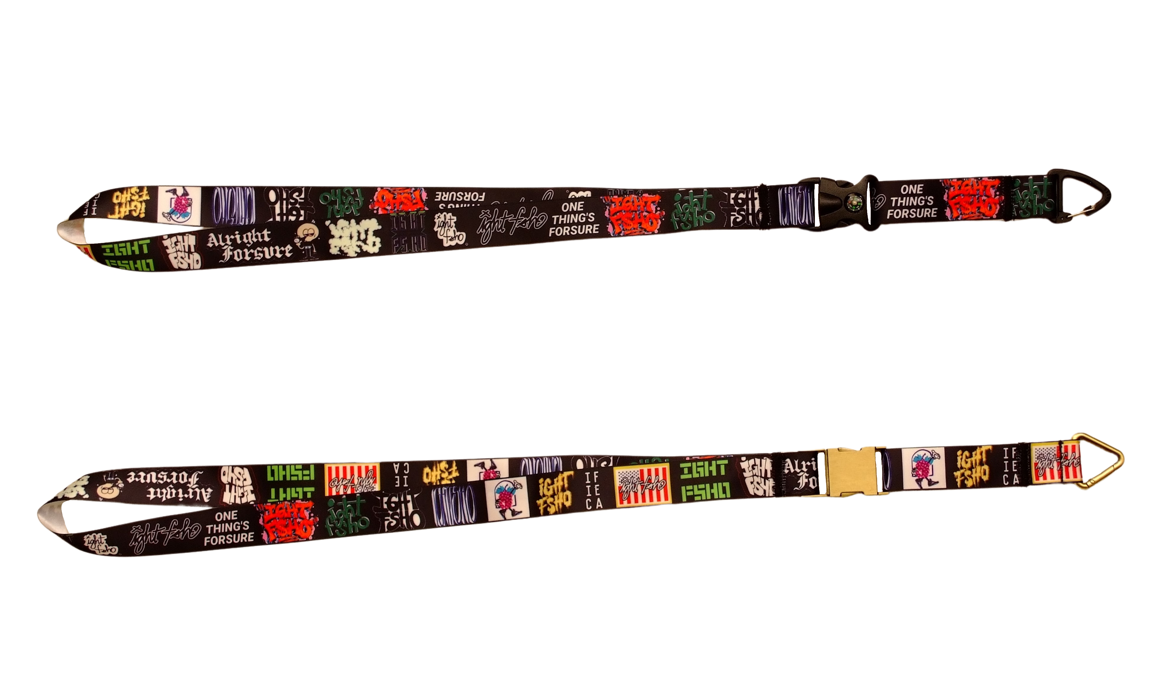 IGHT FSHO Trophies streetwear art lanyard brass abs compass hardware